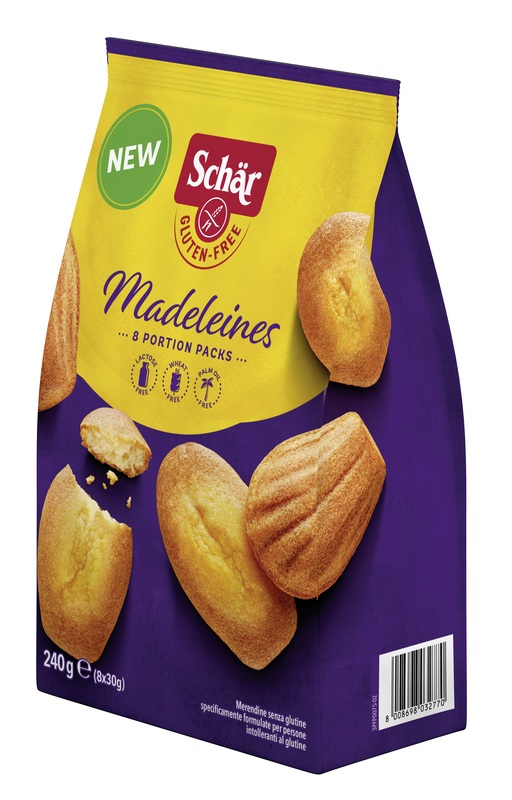 SCHAR MADELEINES SENZA LATTOSIO 8 PORZIONI DA 30 G - Farmadillo