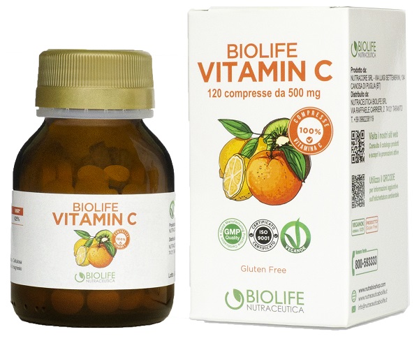 BIOLIFE VITAMIN C 120 COMPRESSE - Farmadillo