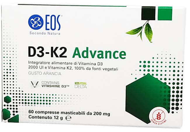 EOS D3 K2 ADVANCE 60 COMPRESSE MASTICABILI - Farmadillo
