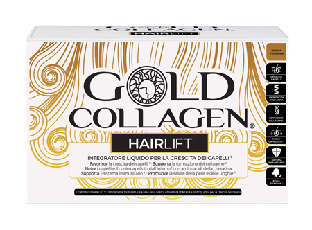 GOLD COLLAGEN HAIRLIFT 10 FLACONI DA 50 ML - Farmadillo