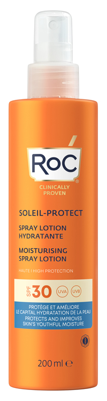 ROC LOZIONE SPRAY SOLARE CORPO SPF 30 IDRATANTE 200 ML - Farmadillo