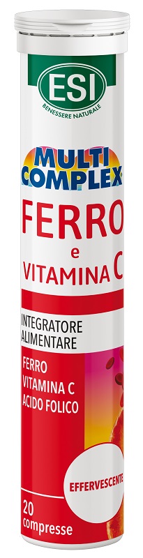 ESI MULTICOMPLEX FERRO VITAMINA C 20 COMPRESSE EFFERVESCENTI - Farmadillo