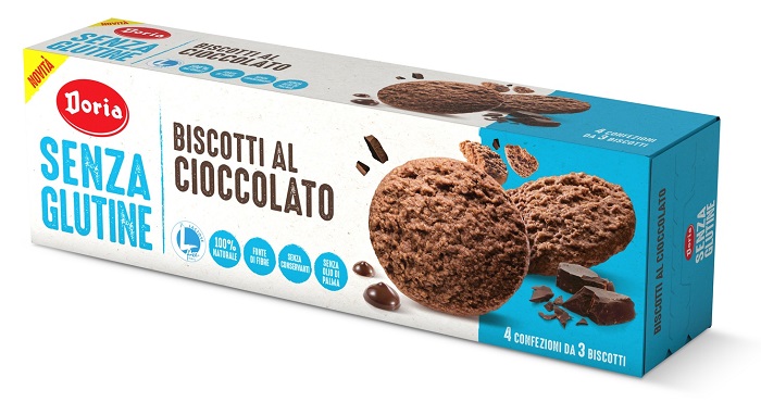 DORIA BISCOTTI CIOCCOLATO 4X37,5 G - Farmadillo