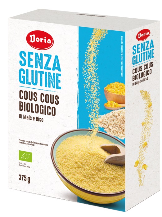 DORIA COUS COUS BIOLOGICO MAIS-RISO 375 G - Farmadillo