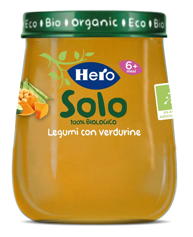 HERO BABY SOLO OMOGENEIZZATO LEGUMI VERDURE 120 G - Farmadillo