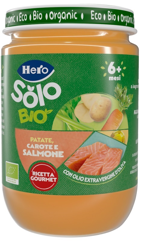 HERO BABY SOLO OMOGENEIZZATO SALMONE VERDURE 190 G - Farmadillo