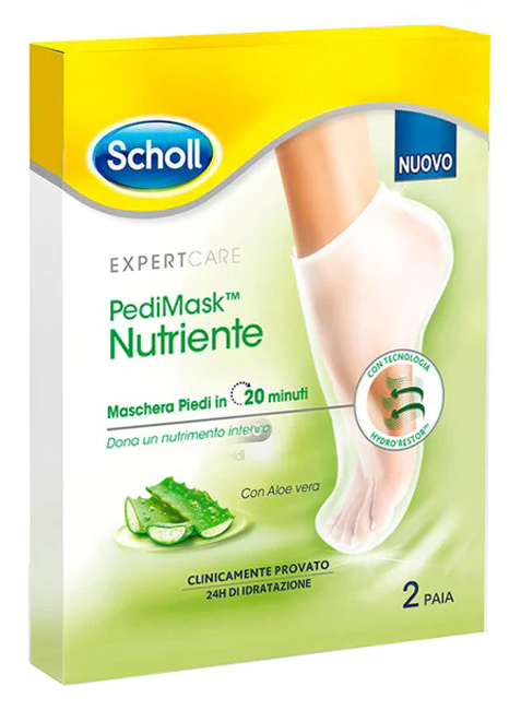 SCHOLL PEDIMASK ALOE VERA 2 PEZZI - Farmadillo