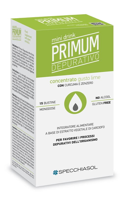 PRIMUM DEPURATIVO MINIDRINK LIME 15 STICK DA 10 ML - Farmadillo