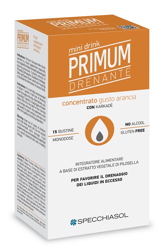 PRIMUM DRENANTE MINIDRINK ARANCIA 15 STICK DA 10 ML - Farmadillo