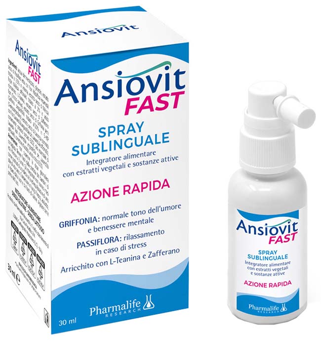 ANSIOVIT FAST SPRAY SUBLINGUALE 30 ML - Farmadillo