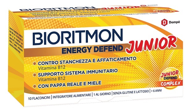 BIORITMON ENERGY DEFEND JUNIOR 10 FLACONCINI 10 ML - Farmadillo