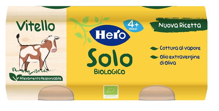 HERO BABY SOLO OMOGENEIZZATO VITELLO 2X80 G - Farmadillo