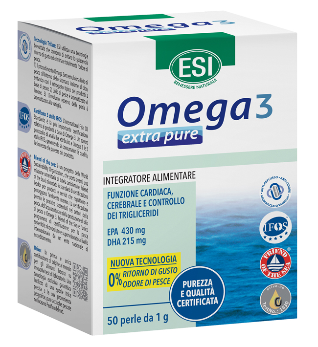 ESI OMEGA 3 EXTRA PURE 50 PERLE - Farmadillo