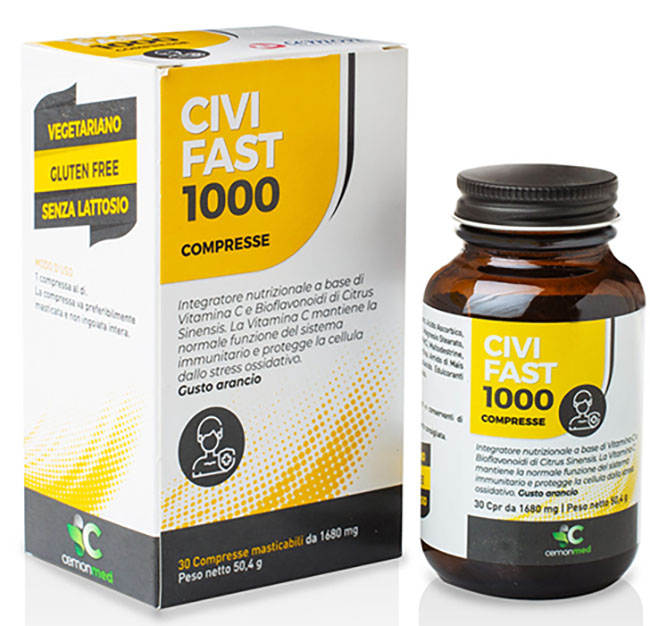 CEMONMED CIVIFAST 1000 30 COMPRESSE MASTICABILI - Farmadillo