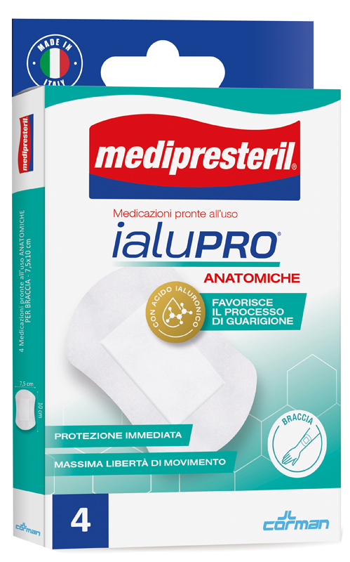 MEDIPRESTERIL IALUPRO BRACCIA 7,5X10 CM 4 PEZZI - Farmadillo