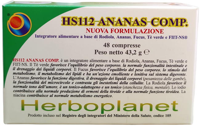 HS112 ANANAS COMP 48 COMPRESSE - Farmadillo