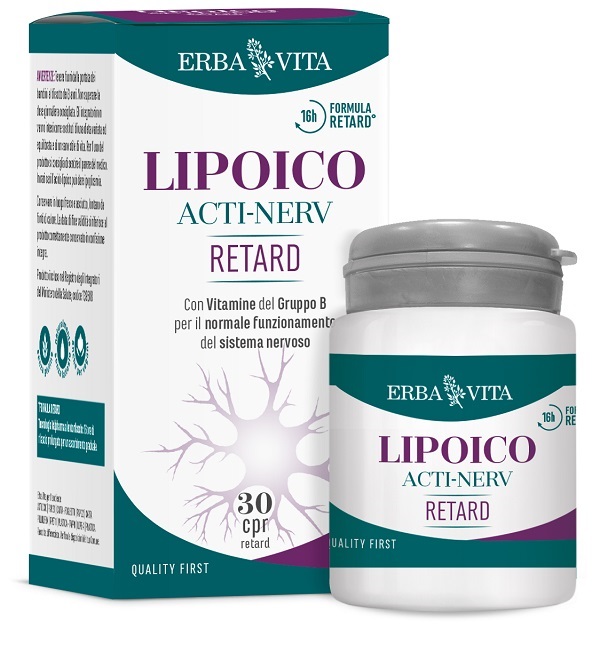 LIPOICO ACTI NERV RETARD 30 COMPRESSE - Farmadillo