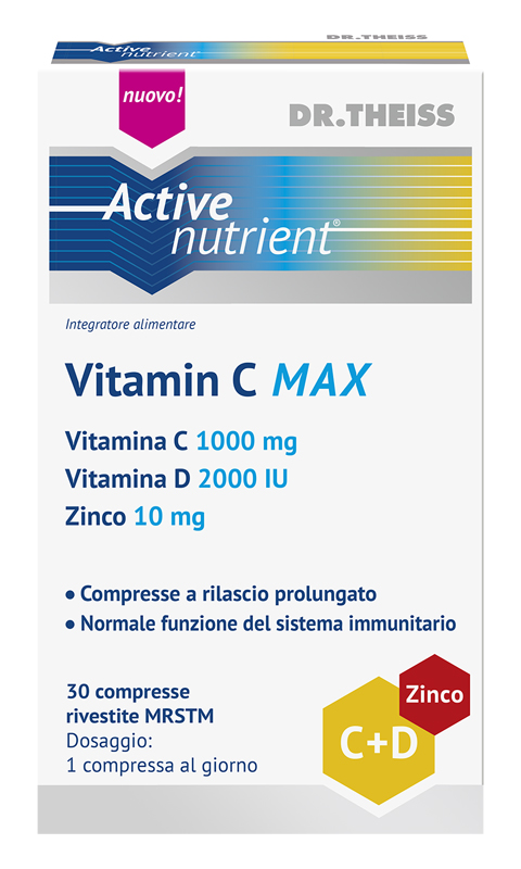 THEISS ACTIVE NUTRIENT VITAMIN C MAX 30 COMPRESSE - Farmadillo