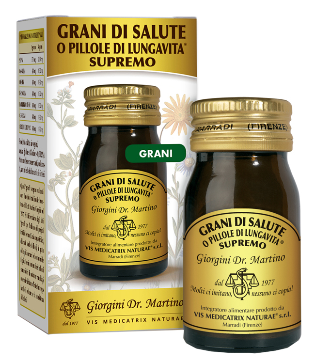 GRANI DI SALUTE O PILLOLE DI LUNGAVITA SUPREMO 30 G - Farmadillo