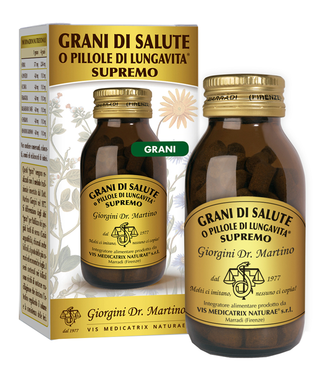 GRANI DI SALUTE O PILLOLE DI LUNGAVITA SUPREMO 90 G - Farmadillo