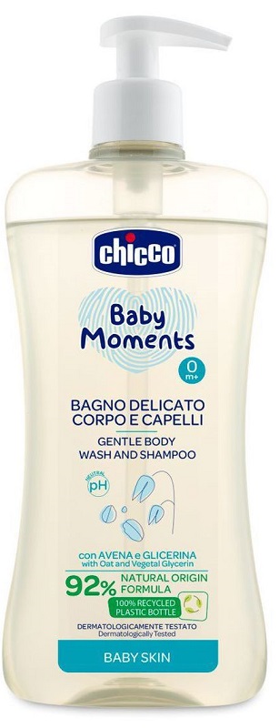 CHICCO BABY MOMENTS BAGNO CORPO CAP 500 ML - Farmadillo