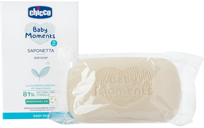 CHICCO BABY MOMENTS SAPONE SOLIDO 100 G - Farmadillo
