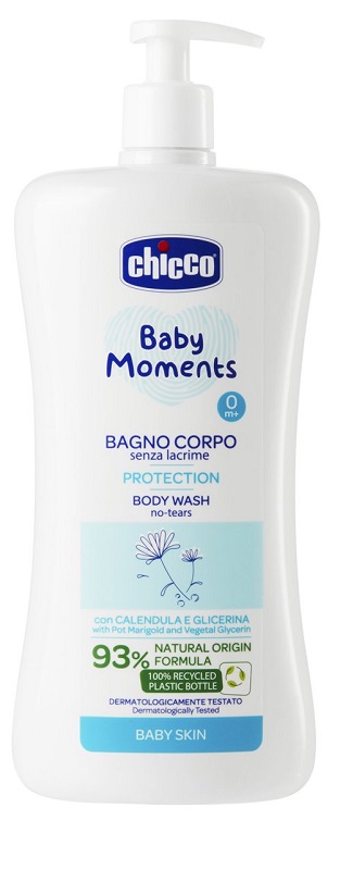 CHICCO BABY MOMENTS BAGNO CORPO SENZA LACRIME PROTECTION 750 ML - Farmadillo