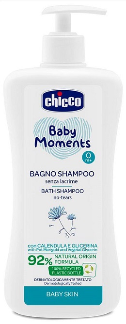 CHICCO BABY MOMENTS BAGNO SHAMPOO DELICATE 500 ML - Farmadillo