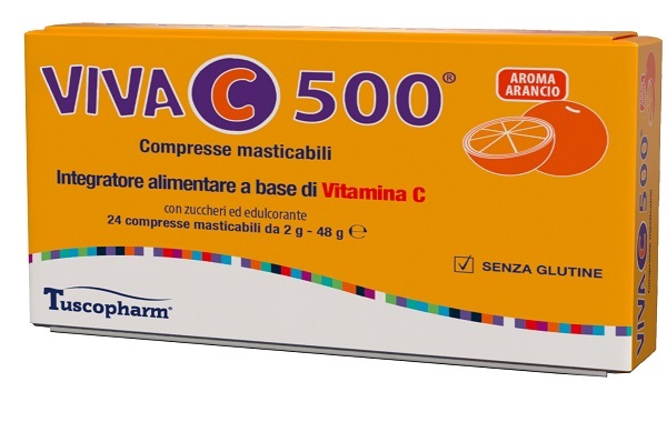 VIVA C 500 24 COMPRESSE MASTICABILI - Farmadillo