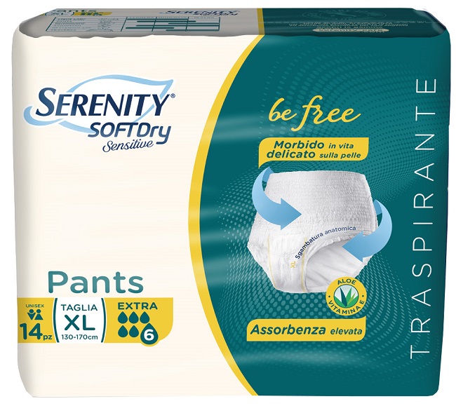SERENITY PANTS SD SENSITIVE EXTRA XL 14 PEZZI - Farmadillo