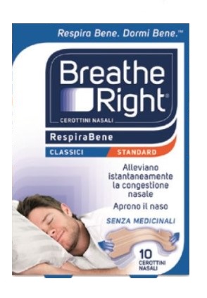 CEROTTI NASALI BREATHE RIGHT CLASSICI 10 PEZZI - Farmadillo