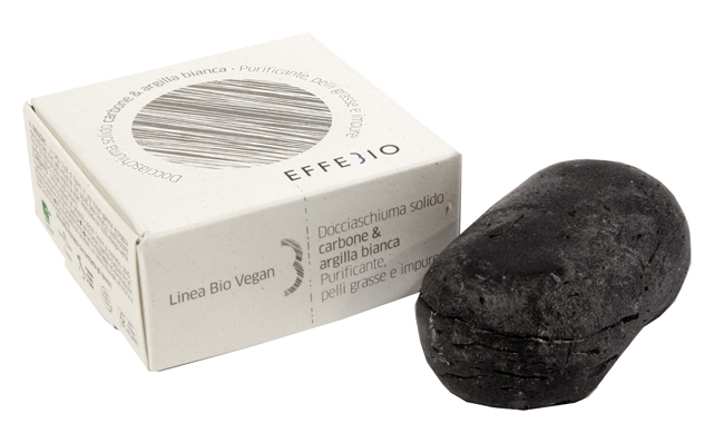 EFFEBIO DOCCIASCHIUMA SOLIDO CARBONE E ARGILLA BIANCA 75 G - Farmadillo
