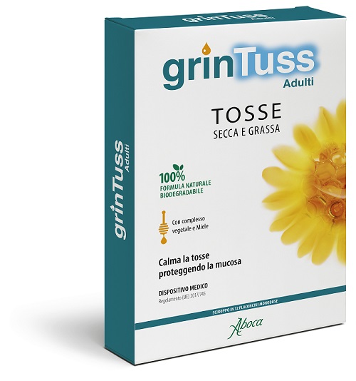 GRINTUSS ADULTI SCIROPPO 12 FLACONCINI MONODOSE - Farmadillo