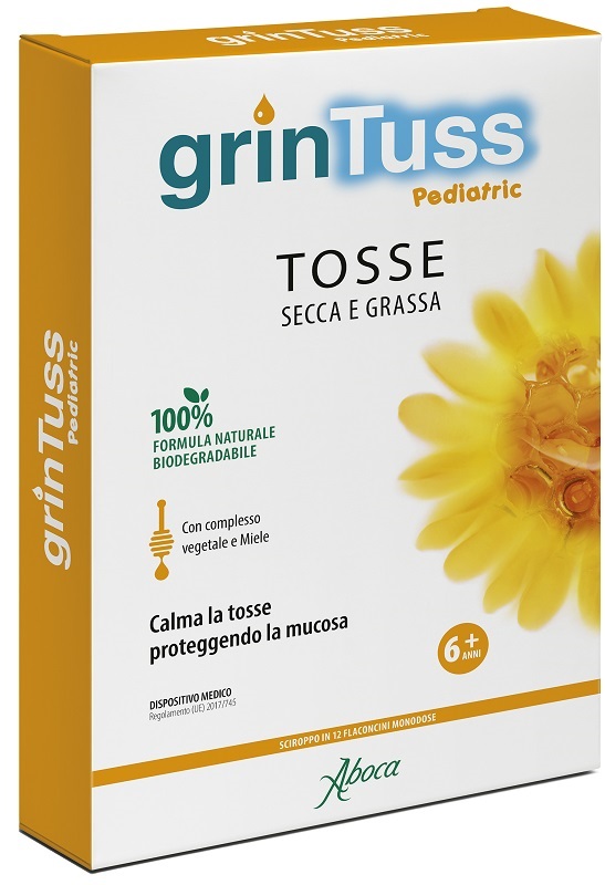 GRINTUSS PEDIATRIC SCIROPPO 12 FLACONCINI - Farmadillo