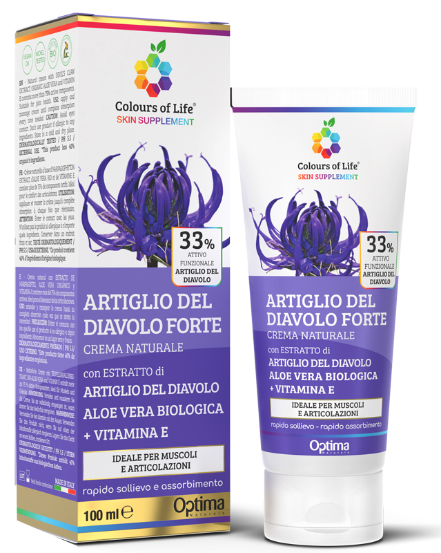 COLOURS OF LIFE SKIN SUPPLEMENT ARTIGLIO DEL DIAVOLO 33% CREMA 100 ML - Farmadillo