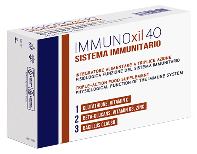 IMMUNOXIL 40 SISTEMA IMMUNITARIO 40 COMPRESSE MASTICABILI - Farmadillo