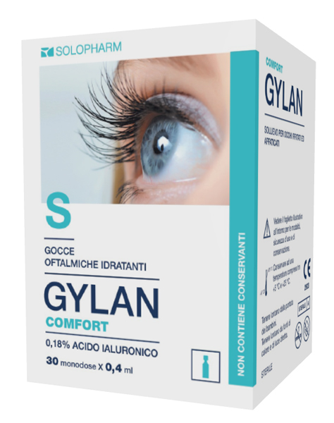 GYLAN COMFORT GOCCE OFTALMICHE 30 TUBETTI MONOUSO DA 0,4 ML - Farmadillo