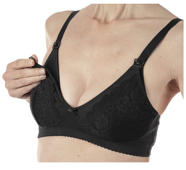 MAMMY REGGISENO COTONE ALLATTAMENTO BLACK 4C - Farmadillo