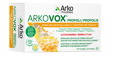 ARKOVOX PROPOLI MIELE/LIMONE 24 COMPRESSE - Farmadillo