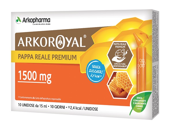 ARKOROYAL PAPPA REALE 1500MG SENZA ZUCCHERO 10 FLACONCINI DA 15 ML - Farmadillo