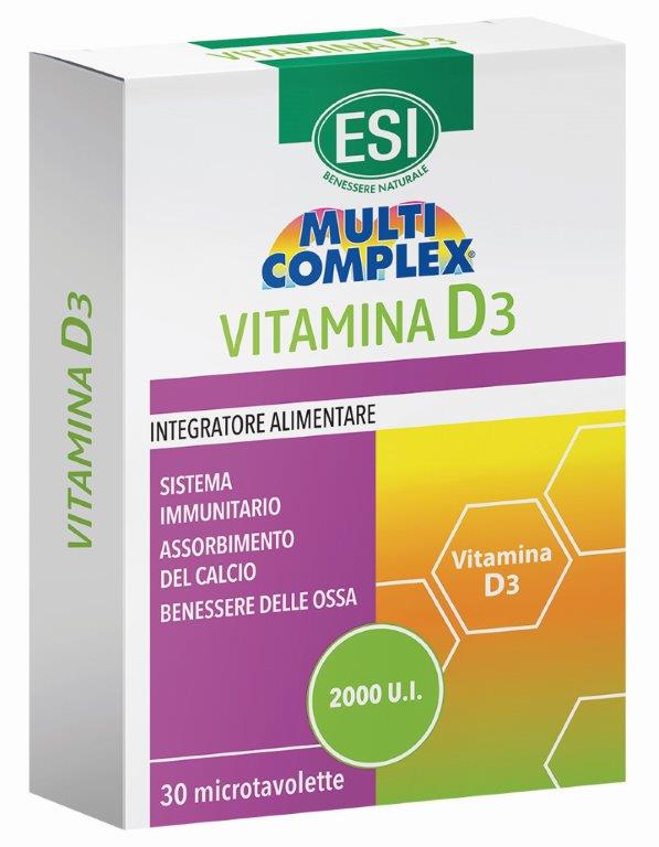ESI MULTICOMPLEX VITAMINA D3 30 TAVOLETTE - Farmadillo