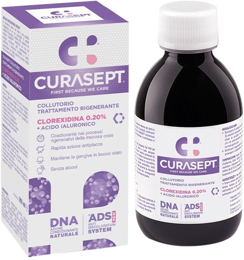 CURASEPT COLLUTORIO ADS DNA TRATTAMENTO RIGENERANTE 200 ML - Farmadillo
