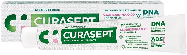 CURASEPT GEL DENTIFRICIO ADS DNA TRATTAMENTO ASTRINGENTE 75 ML - Farmadillo