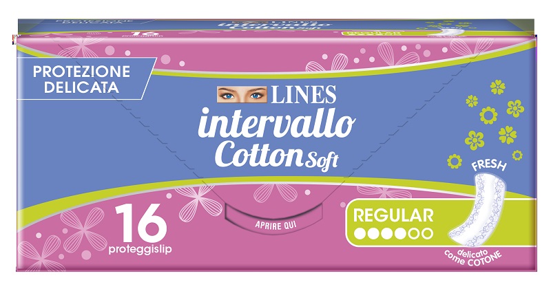 PROTEGGISLIP LINES INTERVALLO COTTON SOFT FRESH DISTESI 16 PEZZI - Farmadillo