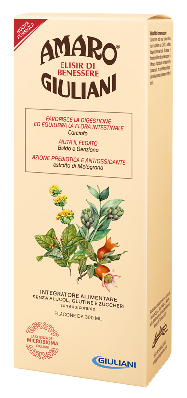 AMARO GIULIANI ELISIR BENESSERE 300 ML NUOVA FORMULA - Farmadillo