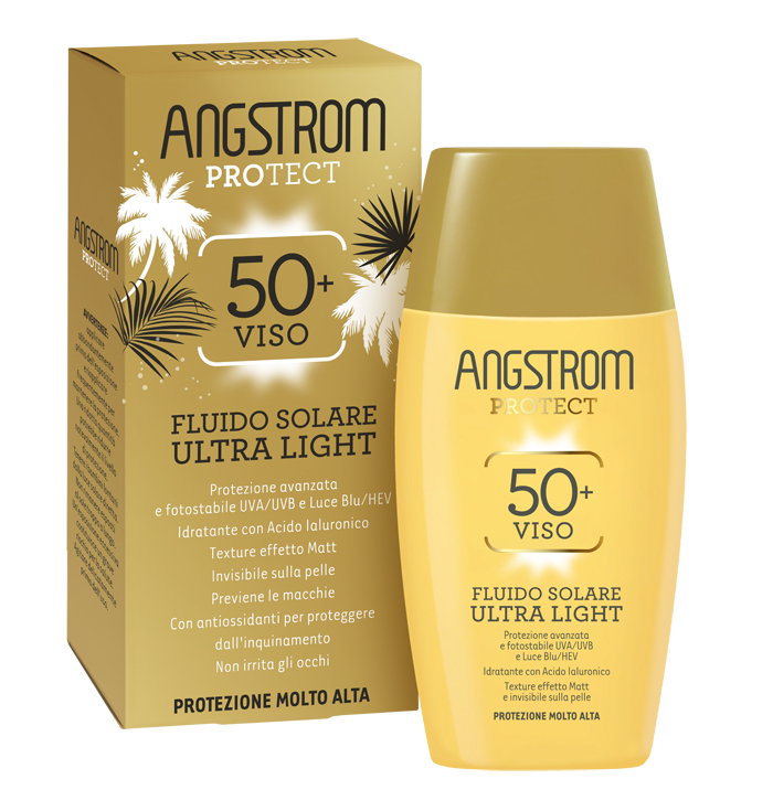 ANGSTROM FLUIDO SOLARE VISO ULTRA LIGHT SPF 50+ 40 ML - Farmadillo