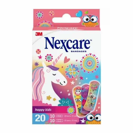 CEROTTO NEXCARE HAPPY KIDS MAGIC BAMBINE 20 PEZZI - Farmadillo