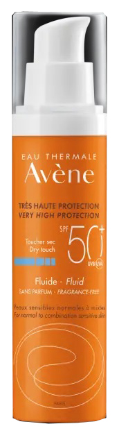 AVENE SOL FLUIDO SPF50+ SENZA PROFUMO NUOVA FORMULA 50 ML - Farmadillo