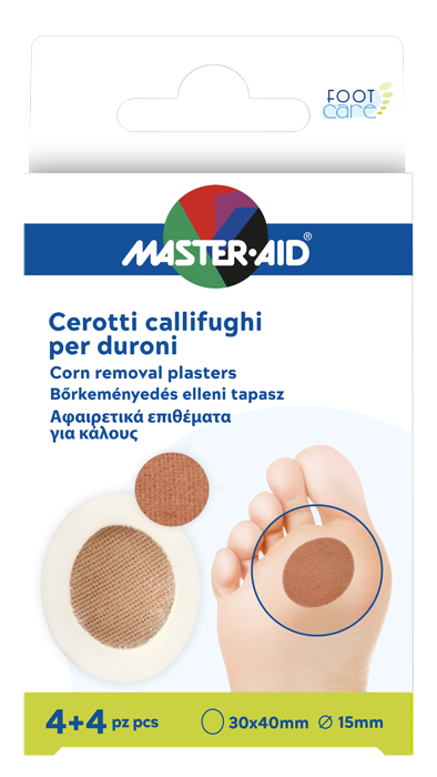 CEROTTO CALLIFUGO MASTER-AID FOOTCARE PER DURONI 4+4 PEZZI B1 - Farmadillo