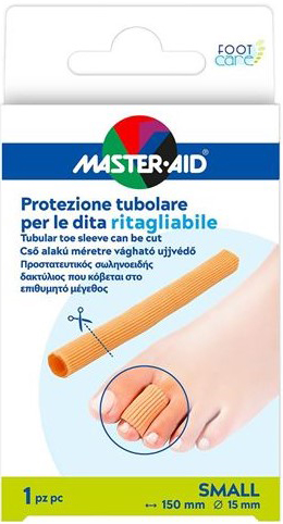 PROTEZIONE TUBOLARE MASTER-AID FOOTCARE RITAGLIABILE 15 CM 15 MM SMALL C6 - Farmadillo